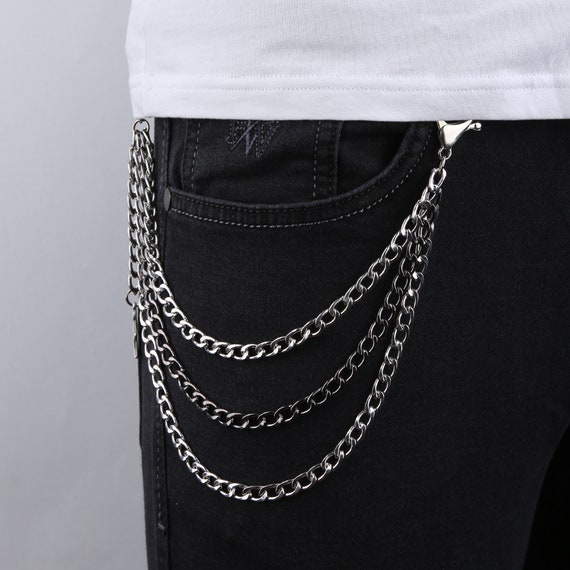 Angel Detail Pants Chain, Key Chain for Pants, Jeans Accessories, Jeans  Chain, Mens Pants Chain, Chain Belt, Pocket Chain for Trousers Gift -   Finland