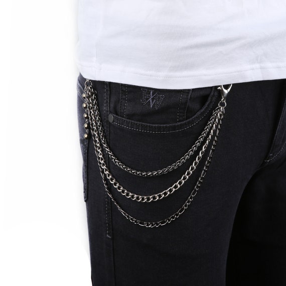 Key Chain for Pants Jeans Accessories Jeans Chain Mens Pants Chain Chain  Belt Beaded Detail Chain Pocket Chain Trousers Chain 