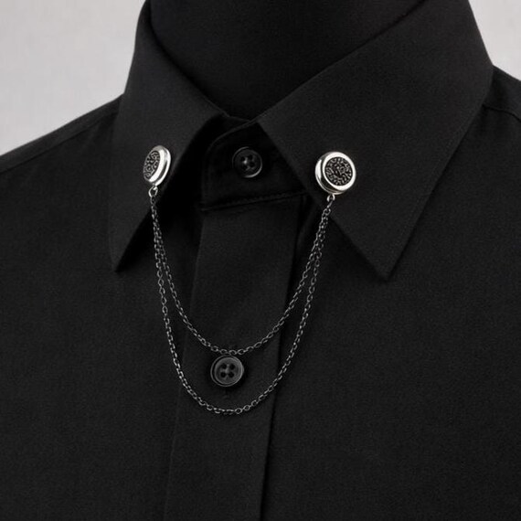necklace with dress shirt 12 Collared Shirt Accessories to Wear in 2023