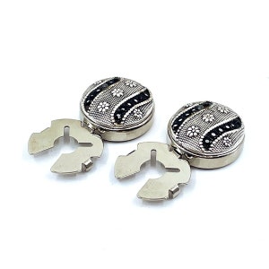 Shirt Button Cover Cufflinks, Handmade Silver Cufflinks, Red Stone Cufflinks, Detachable Cufflinks, Wedding Cufflinks, Grooms Cufflinks Gift