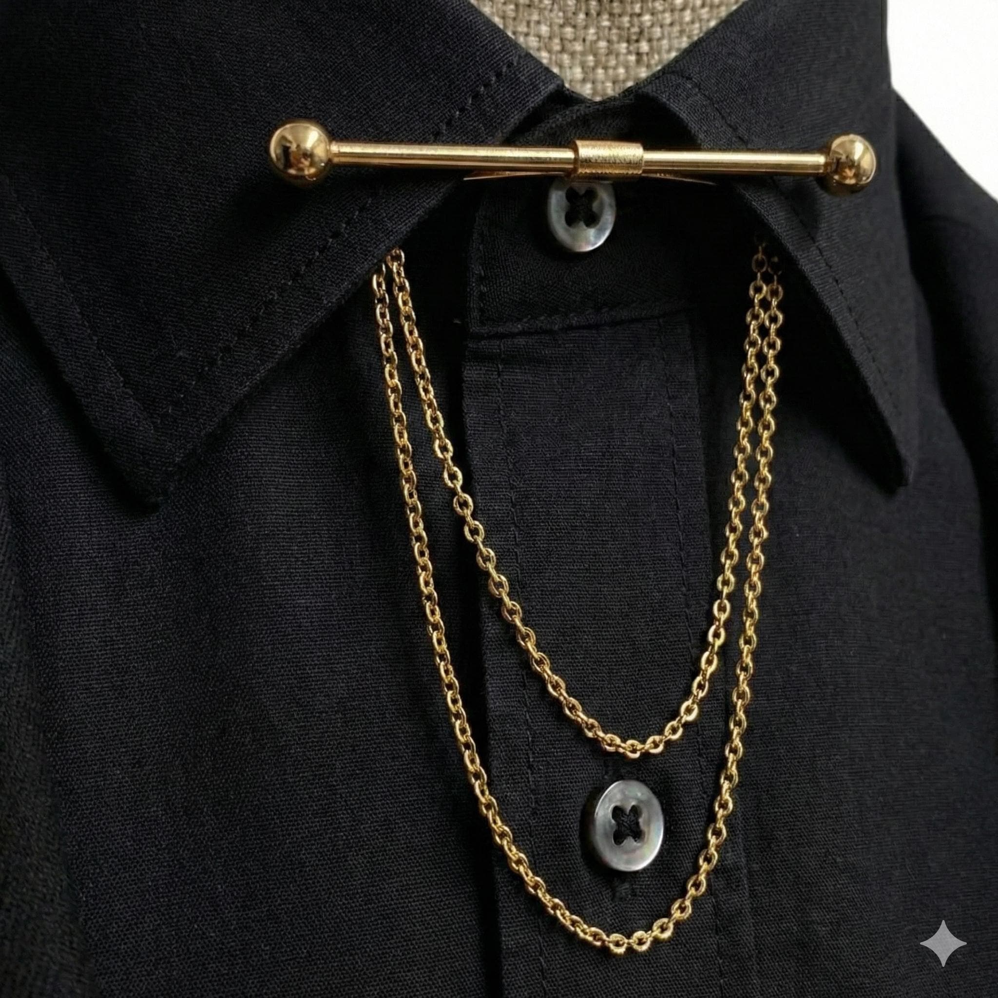 Dress Shirt Collar Chain - Etsy