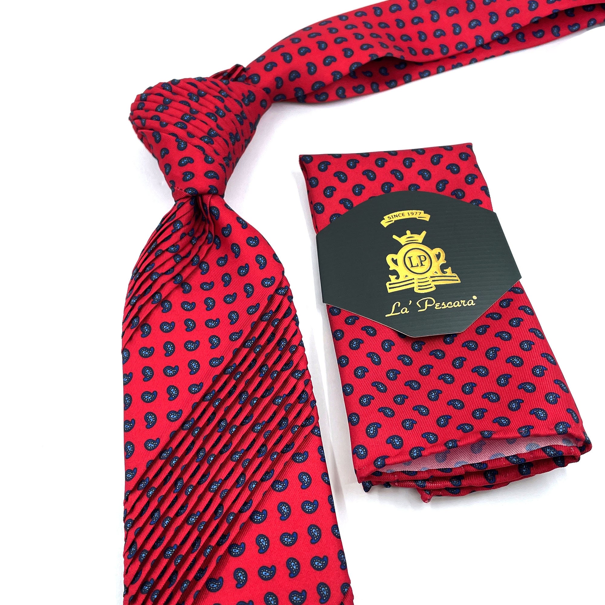 Luxury Business Paisley Silk Tie Set For Men Wedding Neck Tie