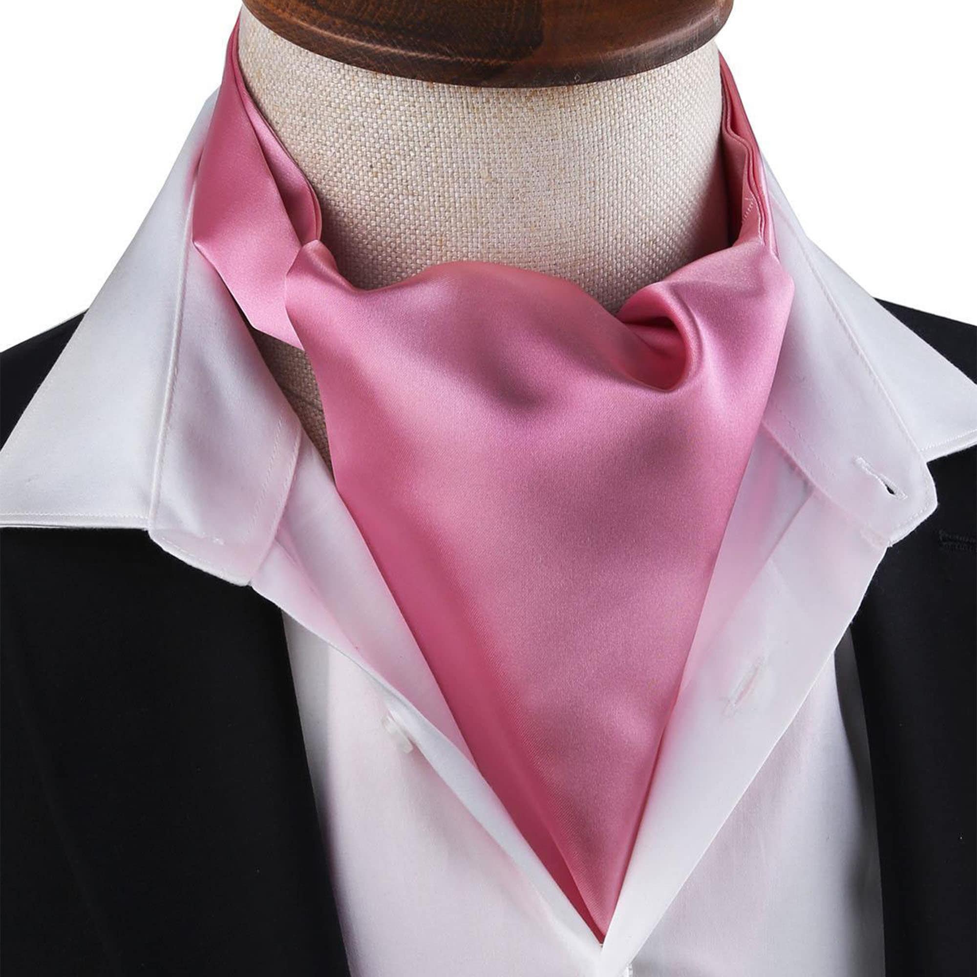 SATIN Neck Tie Cravat Ascot - ALL COLOURS