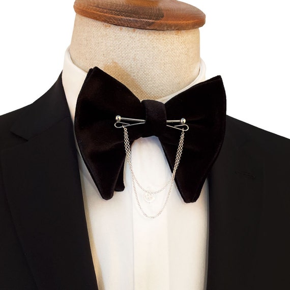 Rhinestone Bow Tie Men Formal Diamond Sequin Tip Bowtie Rhinestone