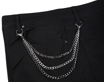 Catena Portafoglio In Acciaio Inox Per Uomo E Donna - Lunga 50cm, Stile Punk E Gotico