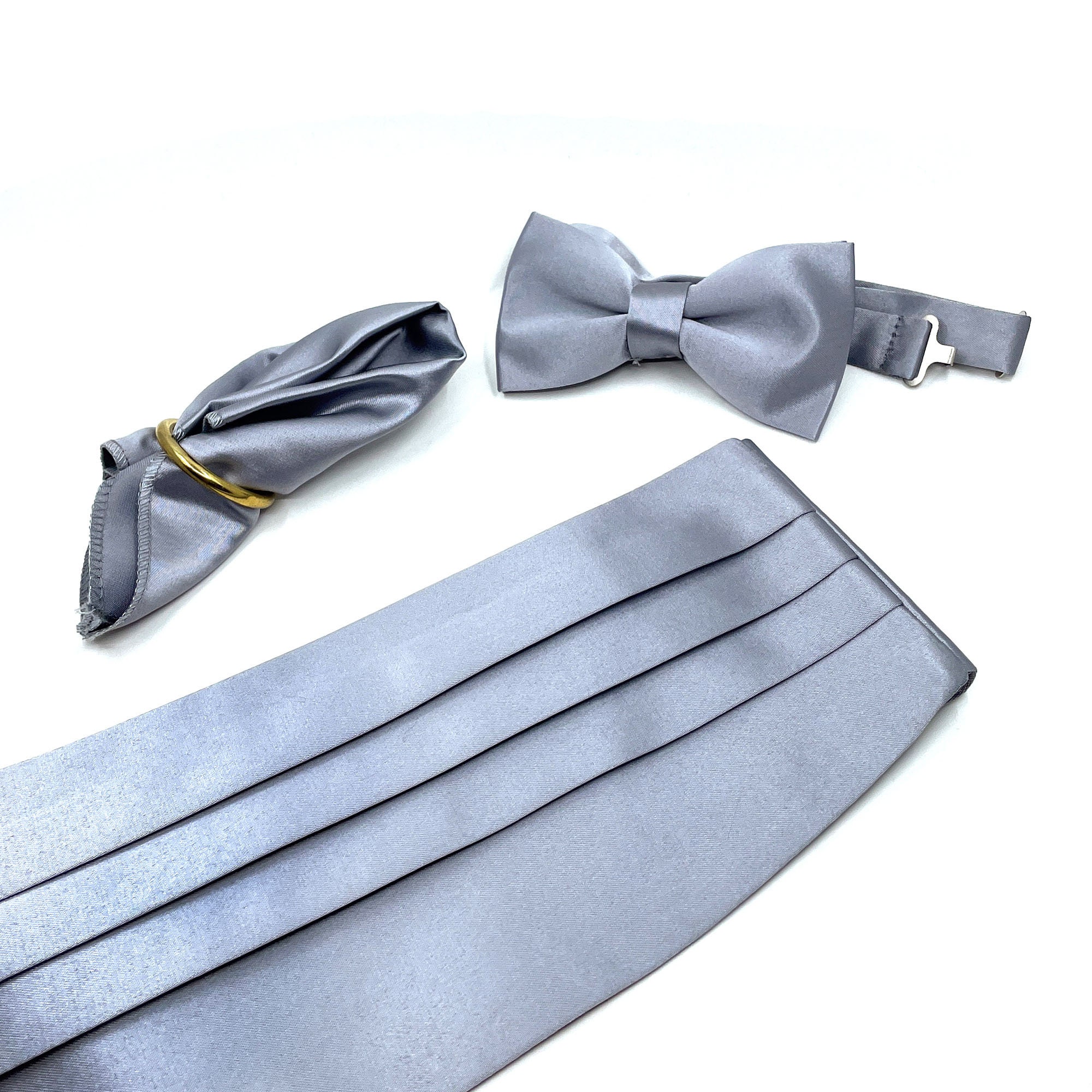 Papillon da Uomo Grigio di Seta - Sartoriale e Personalizzabile