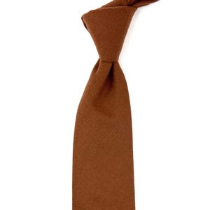 Windsor Tan Wolle Krawatte, Windsor Tan Wolle Krawatte, Geschenk für Männer, Geburtstagsgeschenk für Männer, Winter Herren Geschenk, Windsor Tan Wolle Krawatte mit Einstecktuch