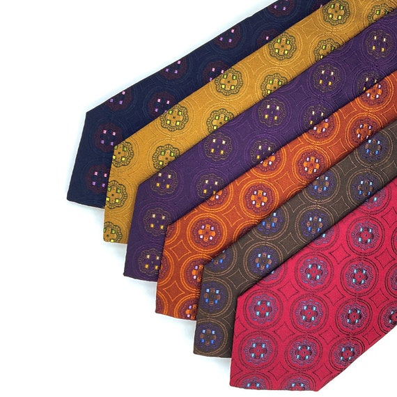 Corbata de seda colorida italiana hecha a mano corbatas - Etsy México