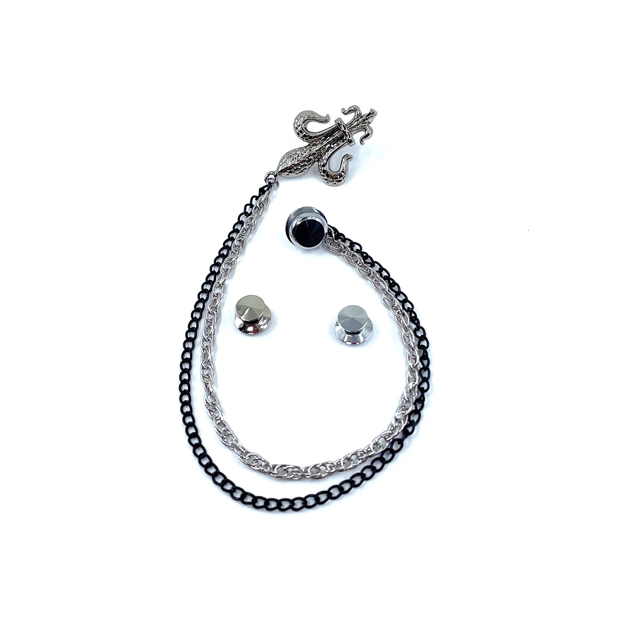 Mens Silver Shirt Collar Pin Jacket Brooch for Men Jacket Etsy Australia