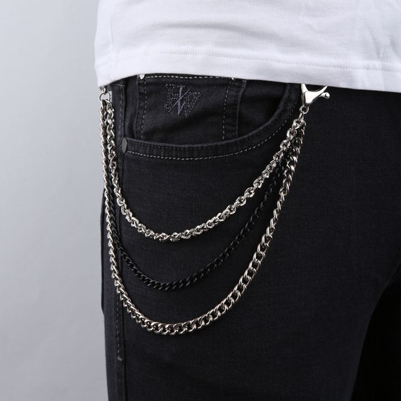 Key Chain for Pants, Jeans Accessories, Jeans Chain, Mens Pants Chain,  Chain Belt, Gift for Boyfriend, Pocket Chain, Trousers Chain Gift 