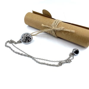 Shirt Collar Chain, Silver Collar Pins, Jacket Lapel Pin, Gift for Men, Mens Jewellery Accessory, Lapel Brooch Jacket Chain Brooch Silver