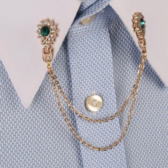 Shirt outlet brooch pin