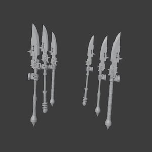 Demon Hunter Halberds for Cyber Paladins | Tabletop Wargaming Bits