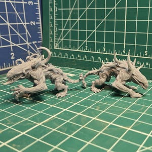 Ravenous Darkhounds (5 Poses / 60x35mm Bases) | Miniature Wargaming Models