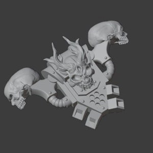 Demon-Skull Backpacks for Cyber Blackguards | Tabletop Wargaming Bits