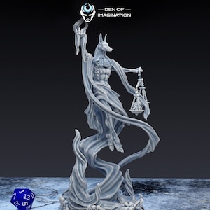Anubis, Shard of Death (Three Sizes; fits 40mm, 60mm, 80mm Base) | Miniature Wargaming Kits (Den of Imagination)