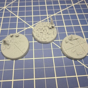 Xeno-Dragon Homeworld Miniature Bases (Biomorphic Infestation - 7 Variations) | Tabletop Wargaming Bits