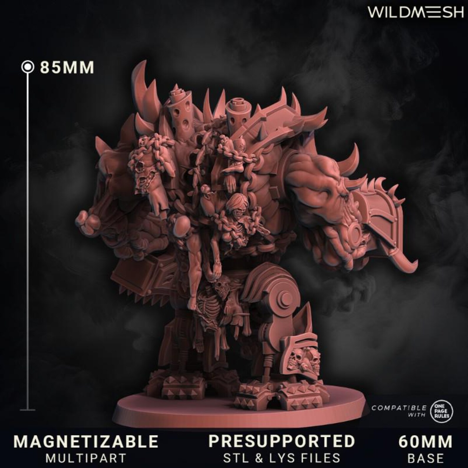 Infernal Machine Commander (2x7 Arms / Fits 60mm Base / Body Options ...