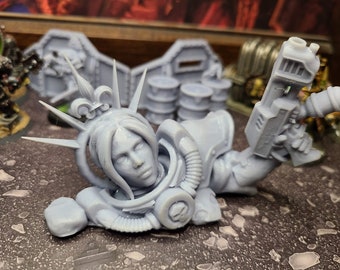 Lady Protectors Wrecked Terrain Piece | Tabletop Wargaming Terrain