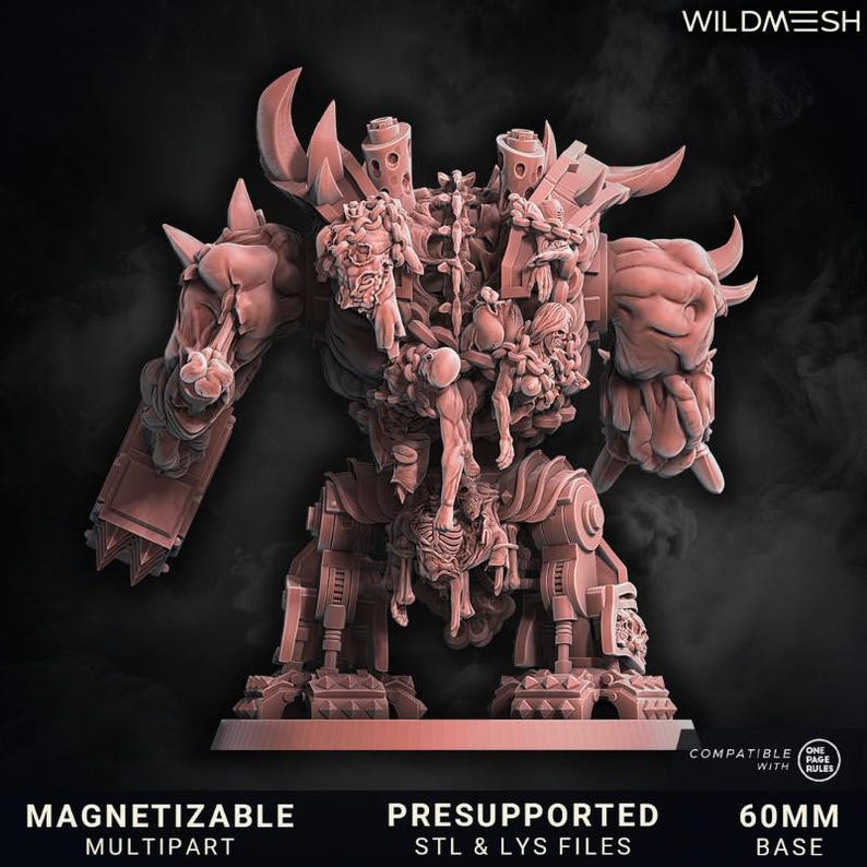Infernal Machine Commander (2x7 Arms / Fits 60mm Base / Body Options ...