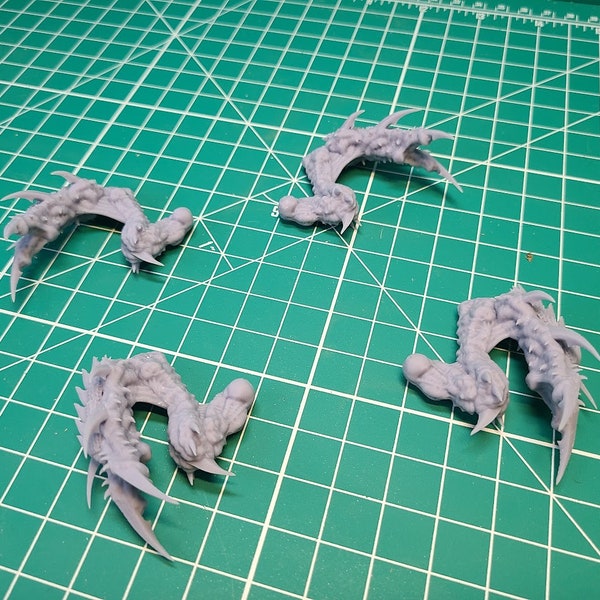 Draconid Bio-Talons for Xeno-Dragons (Small and Large sizes) | Miniature Wargaming Bits (RedBeardBits) | 28mm Scale