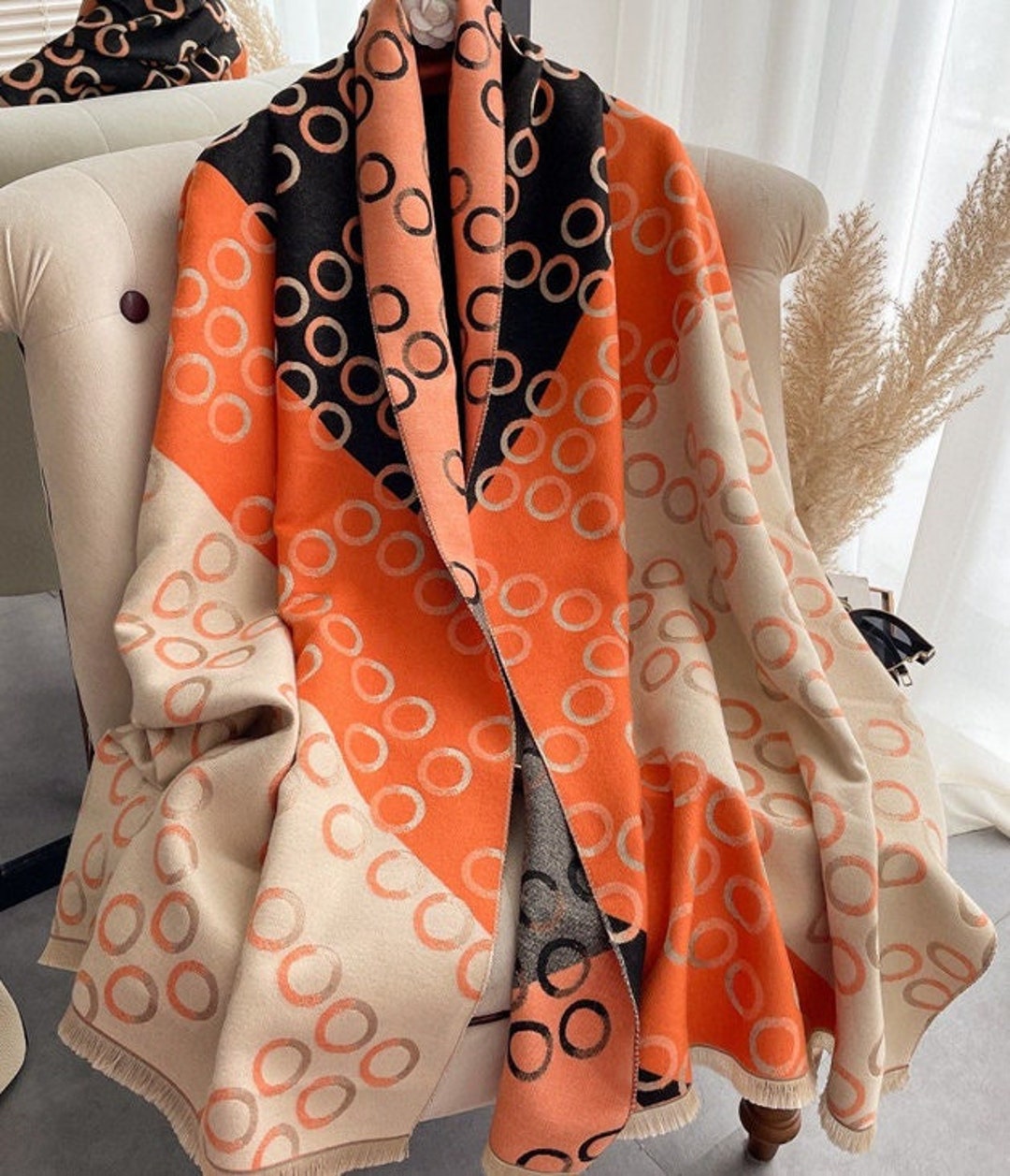 Super Soft, Pashmina Shawl,blanket Horse Design 185 X 65 Cm by the Equestrian Hills Etsy Israel