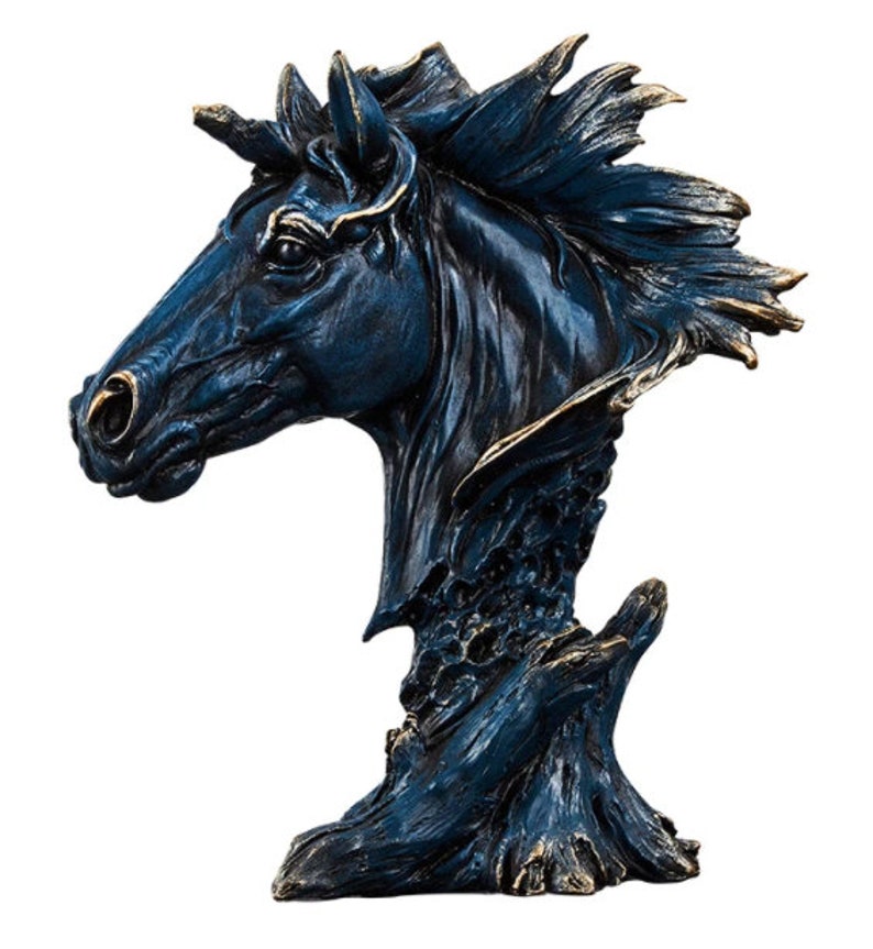 Equestrian Hills vintage horse head ornament figurine horse Etsy