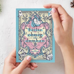 Biglietti di benvenuto per bambini in lingua irlandese / Fáilte chuig an domhan / Benvenuti nel mondo Carte irlandesi / Biglietti d'auguri per bambini irlandesi / Neonato