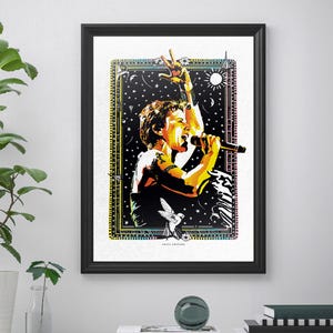 Póster enmarcado de Dolores O'Riordan / Póster de Dolores O'Riordan / Obra de arte de Dolores O'Riordan / Obra de arte para sala de estar / Arte irlandés / Impresión decorativa de pared