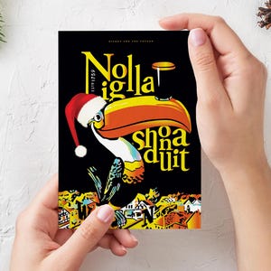 Irish Language Christmas cards | Nollaig Shona Duit | High-quality cards | 300gsm Luxury paper | Intricate card for Christmas | Irish cards