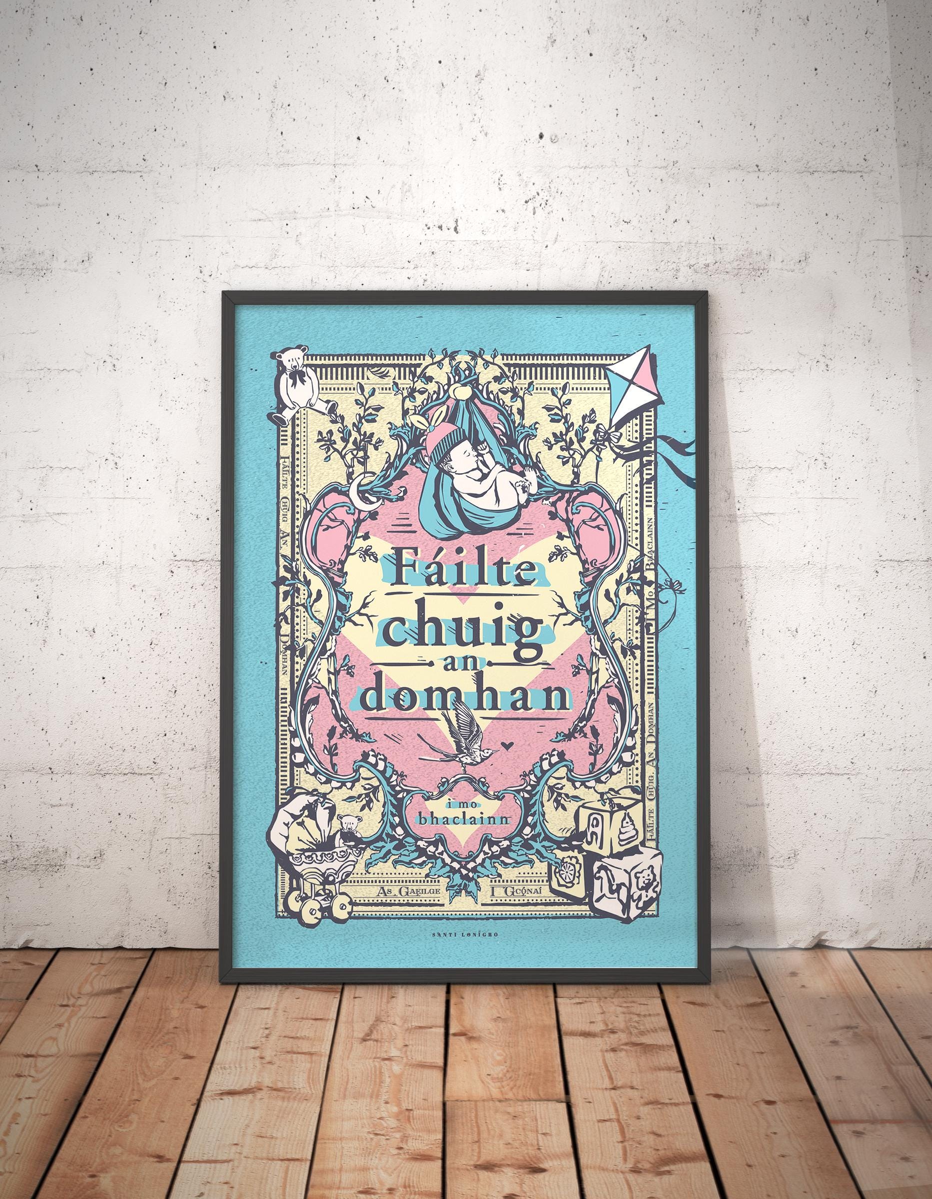 Irish Language Nursery - Etsy, image size:1865x2399
