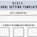 5|3|1 Goal Setting Template - Etsy