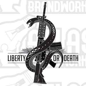 Snake, Rifle, Don&#39;t Tread on Me, Liberty or Death, Gadsden, Rattlesnake