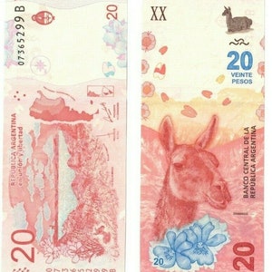 2017 Argentina P361 20 Pesos Series B - New family of notes