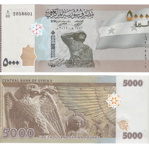 Syria 2021 - 2019 Banknote UNC 5000 Lira