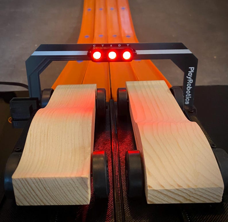 Pinewood Racetrack Pinewood Derby Racing Timing System for Orange Tracks DIY Track - Etsy