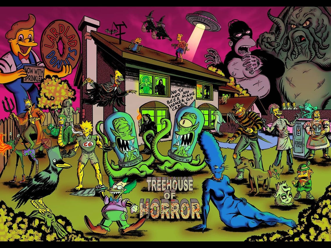 Simpsons Treehouse of Horror Full Colour A4 Print Etsy