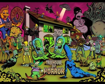 Simpsons Treehouse of Horror Full Colour A4 Print - Etsy