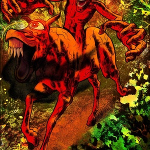 Nuckelavee Scottish Cryptid - A5 print