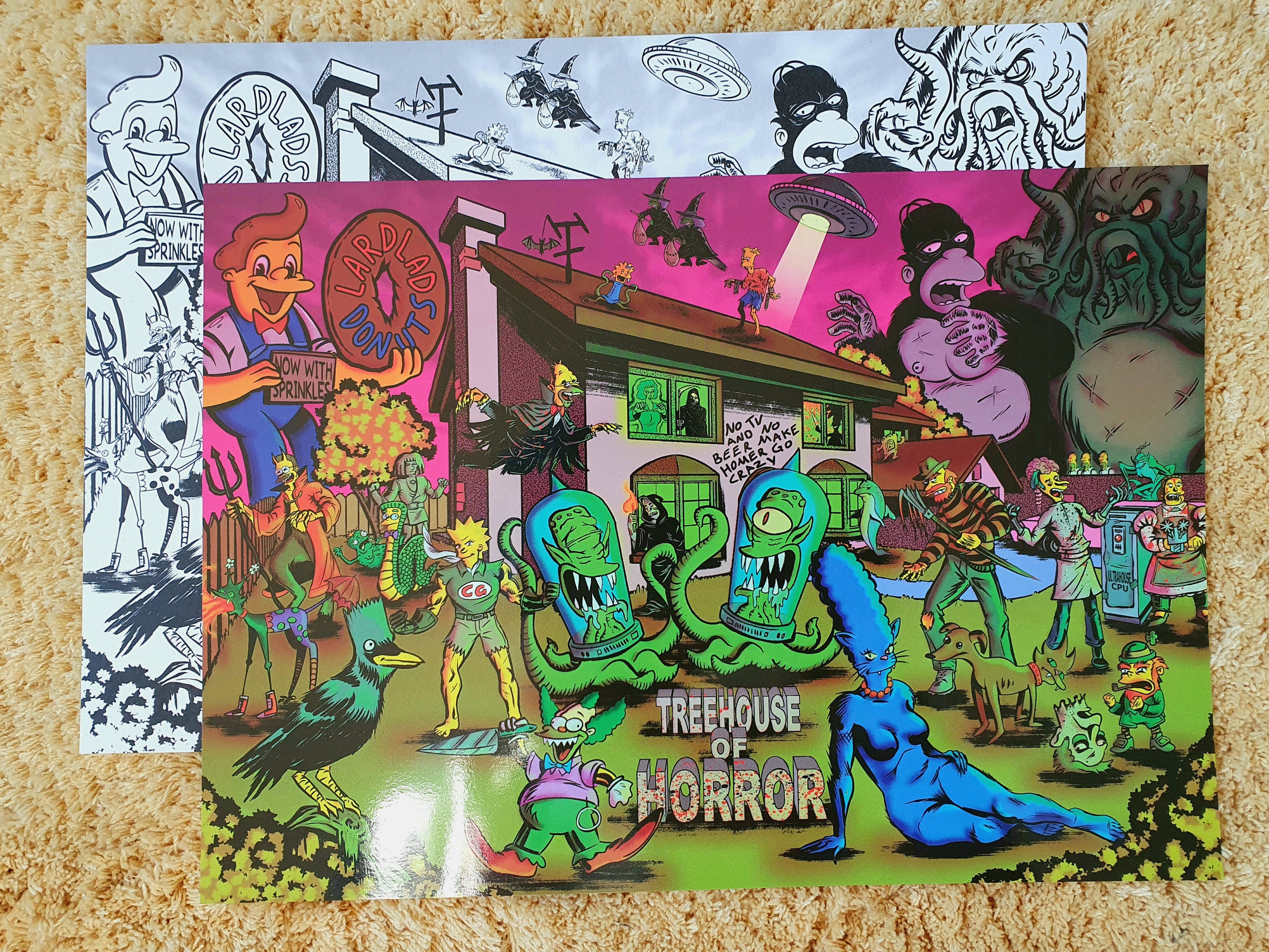 Simpsons Treehouse of Horror Full Colour A3 Gloss Print - Etsy UK