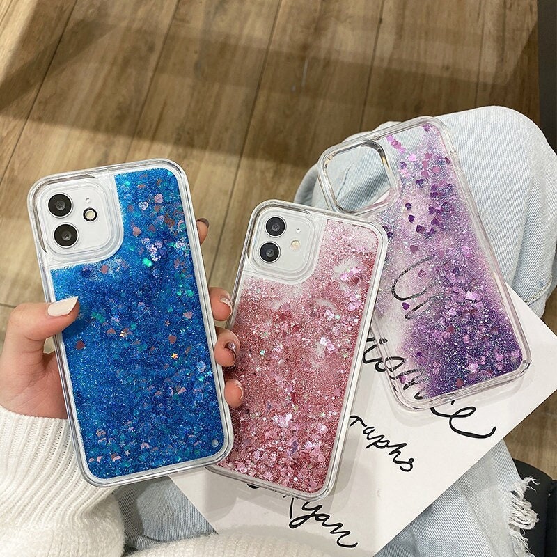 Nylon Het koud krijgen mug Iphone 7 Case Glitter - Etsy