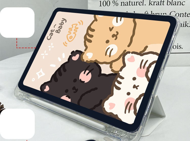 Anime iPad Case Kawaii iPad Mini 6 Case Case With Holder iPad