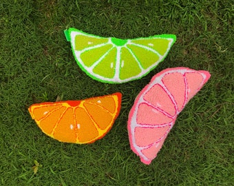 Handmade Grapefruit Pillow