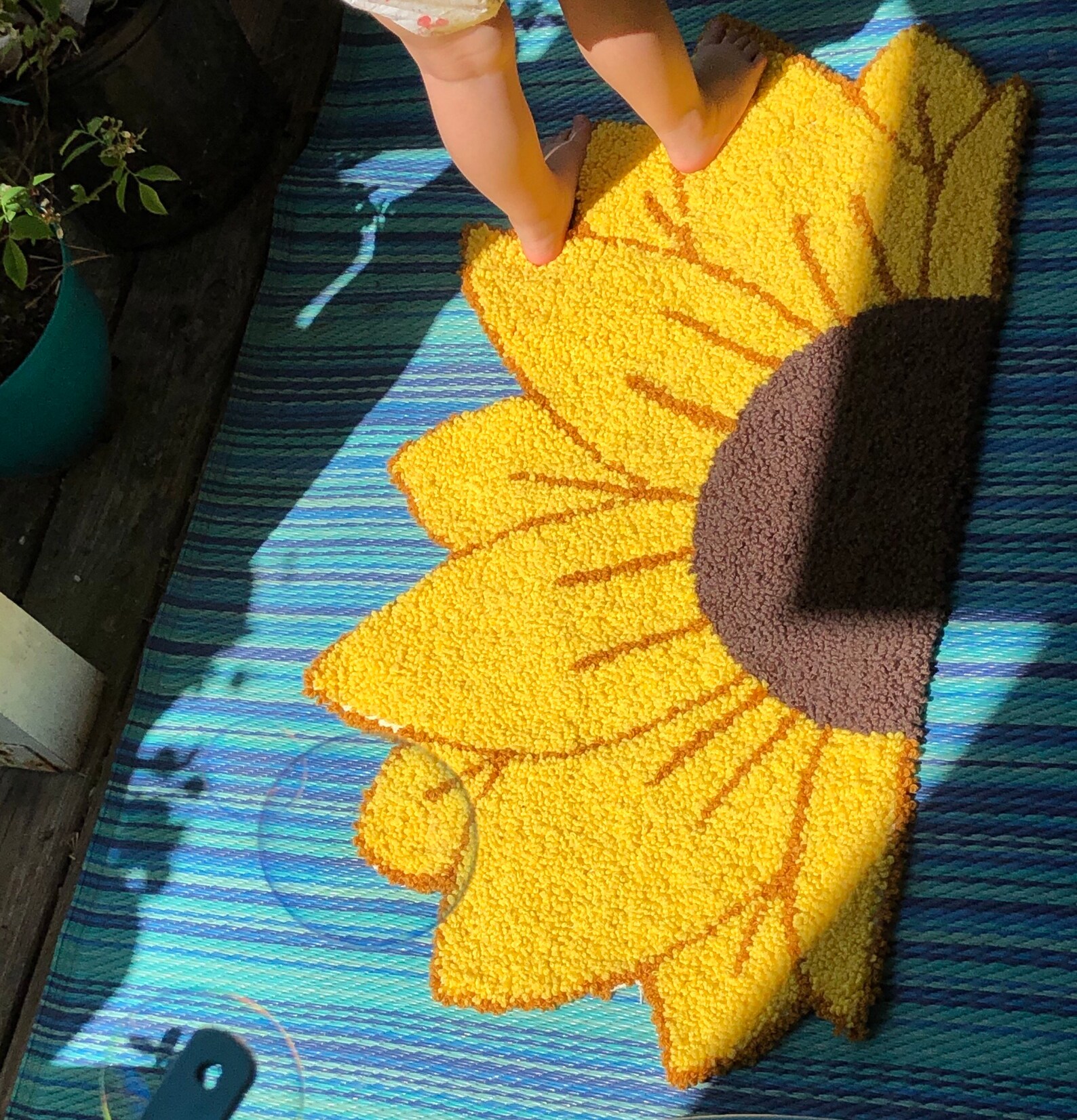 Handmade Sunflower Rug - Etsy