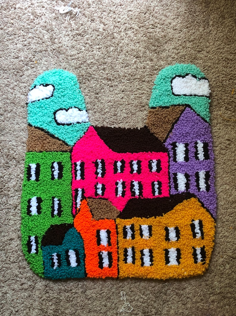 Handmade Small Town Rug - Etsy