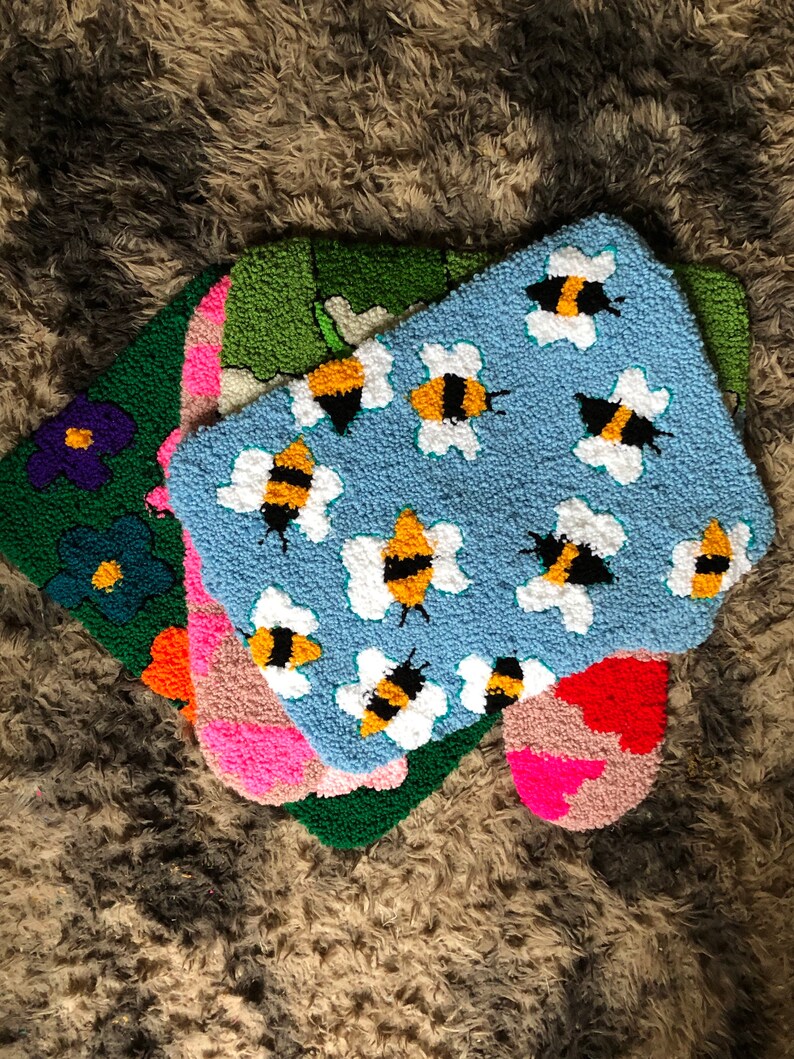 Bee Rug Handmade Bumble Bee Rug - Etsy