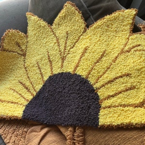 Handmade Sunflower Rug - Etsy
