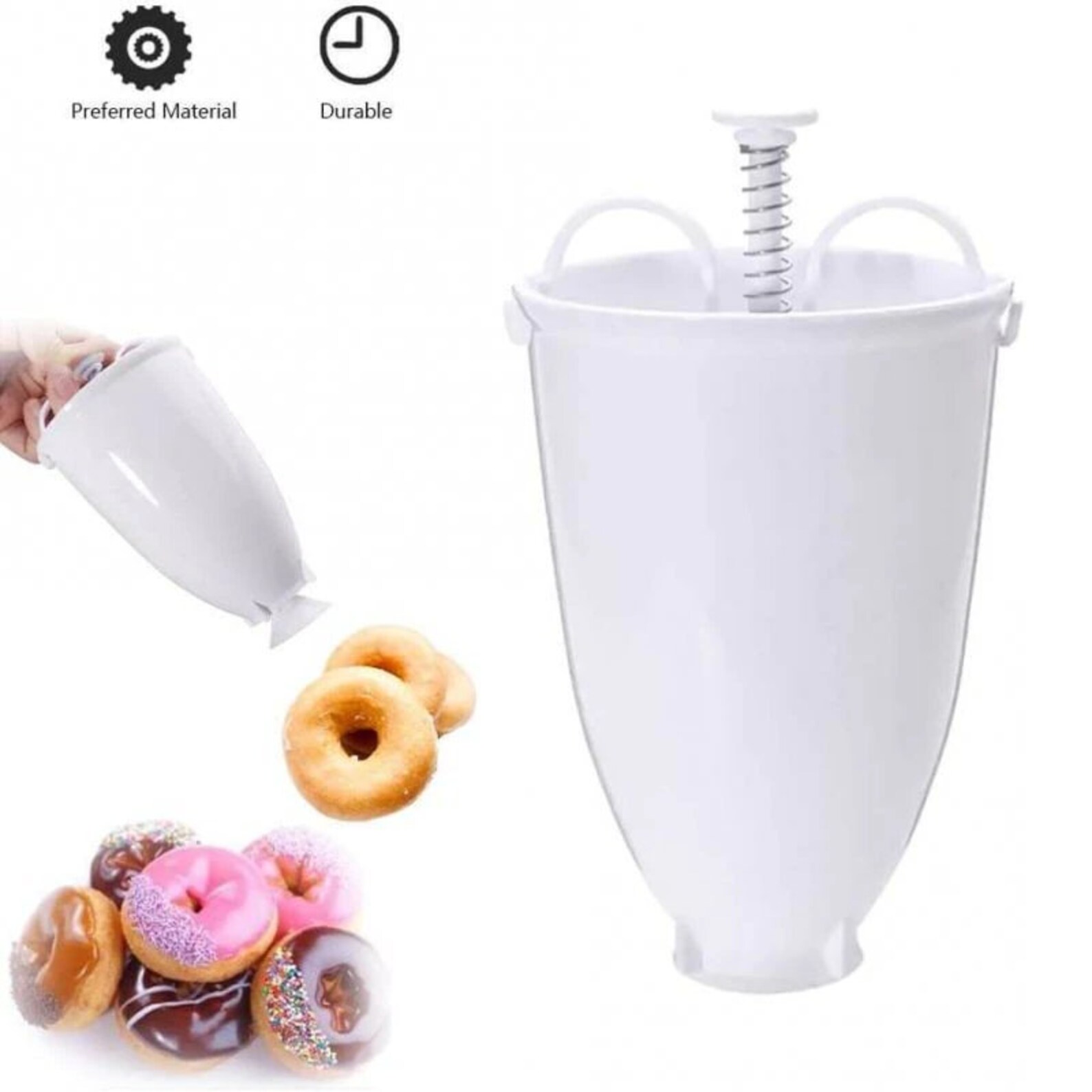 Mini Donut Maker Plastic Mold DYI Baking Donut Tool Dispenser Etsy