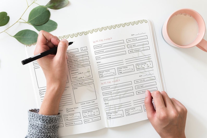 Printable Pottery Journal Printable Pottery Process Journal Etsy