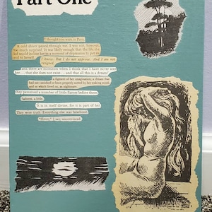 Vintage Paperback Book Collage Art - Poetry Part One